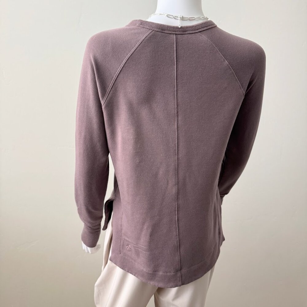 Athleta Coaster Luxe Recover Sweatshirt | Smoky Rose | Boxy Fit| Athleisure - Picture 3 of 11
